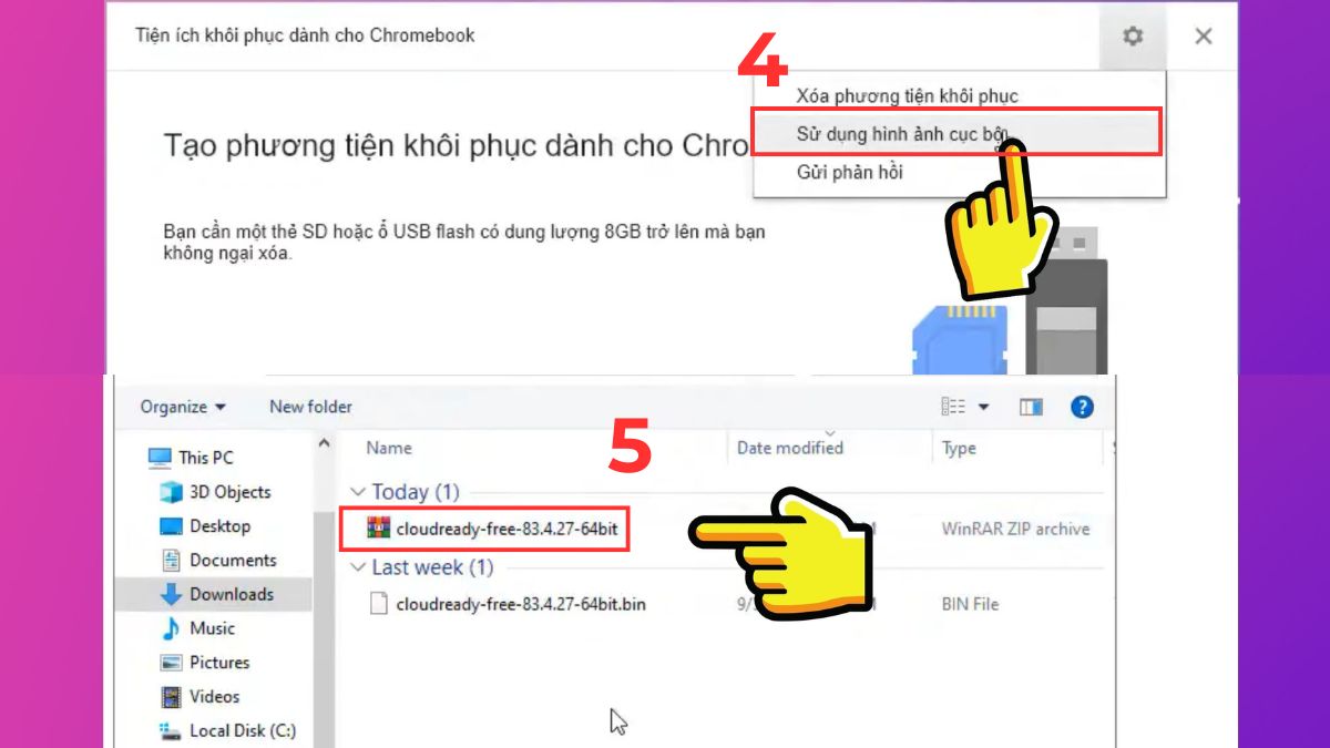 Hướng dẫn cài đặt và sử dụng Chrome OS thông qua máy ảo - bước 3