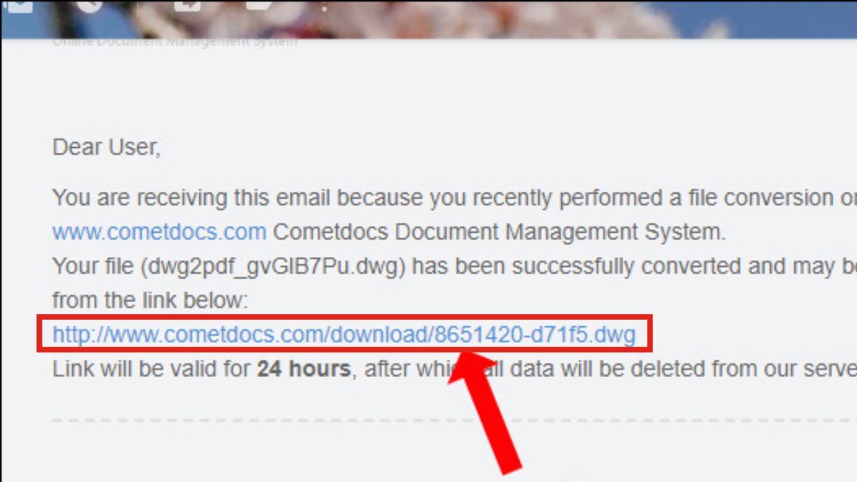Sử dụng Cometdocs để chuyển đổi - bước 4