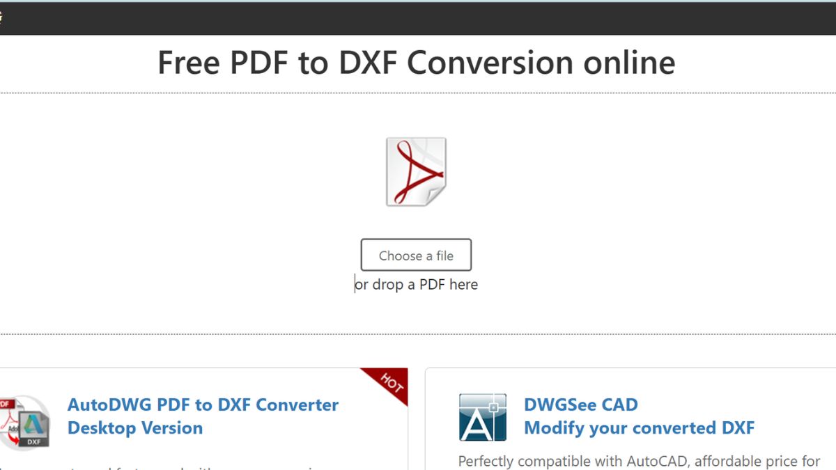 Cách chuyển file PDF sang AutoCAD bằng AutoDWG - bước 1