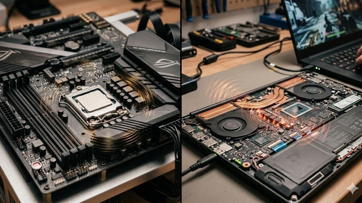 Coil whine trên mainboard và laptop