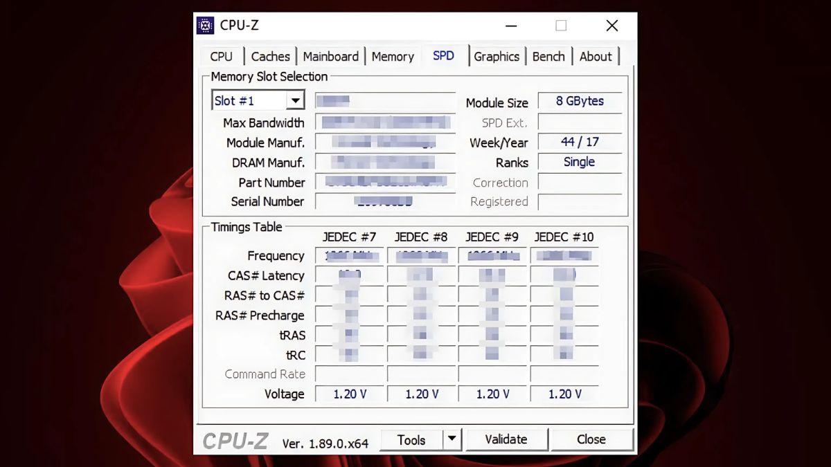 Danh sách phím tắt đặc biệt của CPU-Z
