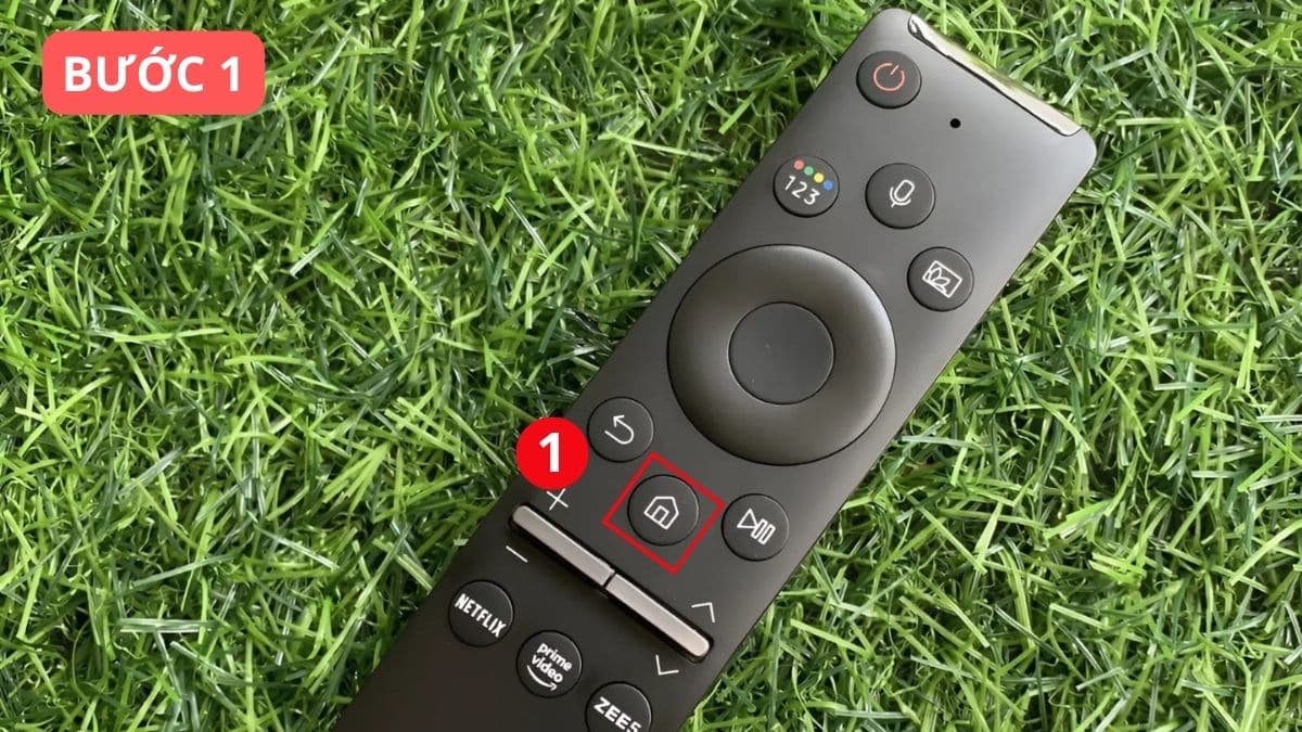 Cách dò kênh trên Smart tivi Samsung 2017 bước 1