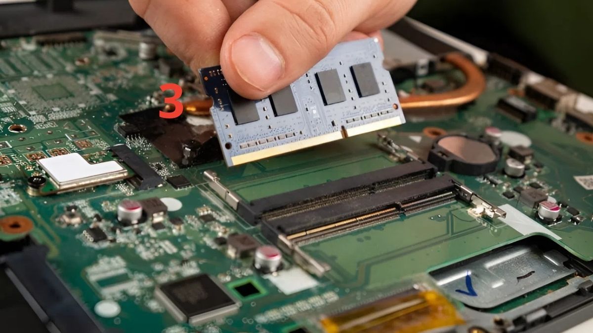 khắc phục lỗi Dell kêu 5 bip bằng cách kiểm tra mainboard và chip RTC bước 3