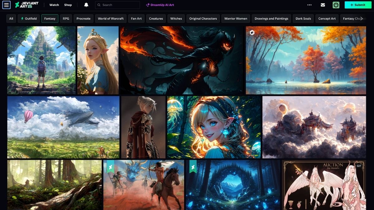 Các tính năng nổi bật của DeviantArt - 