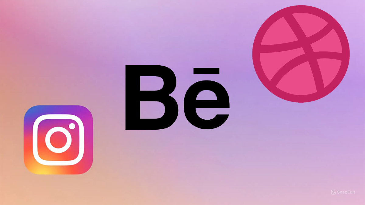 So sánh Dribbble và Behance, Instagram