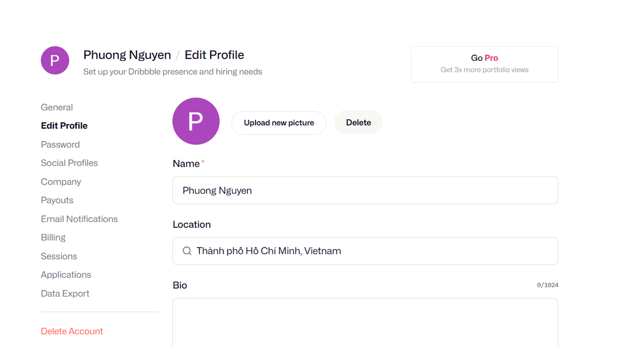 Cách sử dụng Dribbble hiệu quả - Tối ưu profile cá nhân