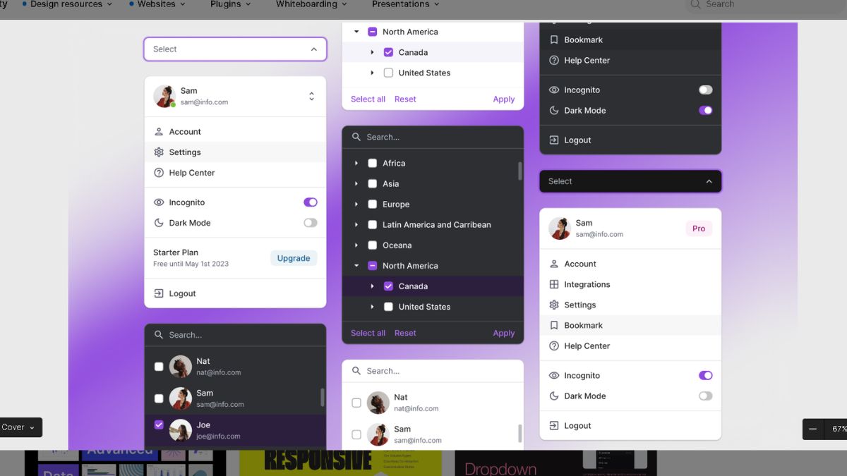 Lý do tạo Dropdown Menu Figma