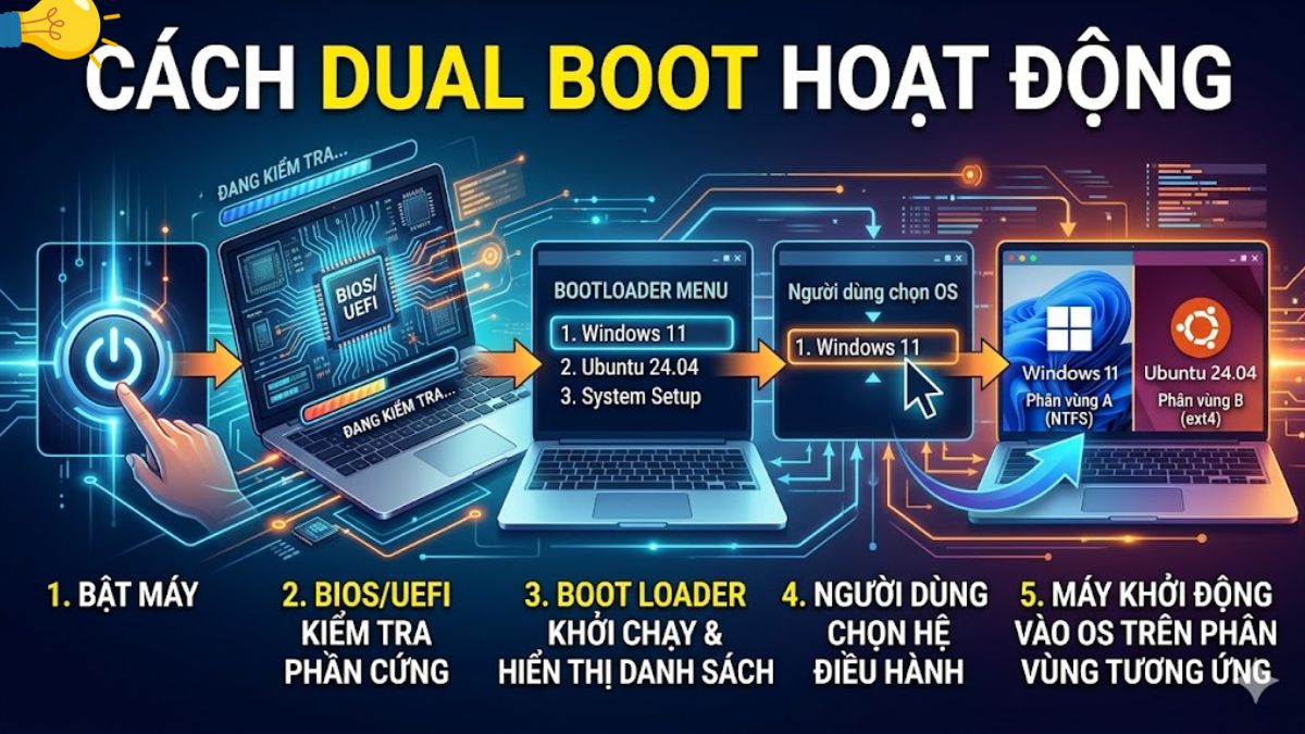 Nguyên lý hoạt động của Dual Boot