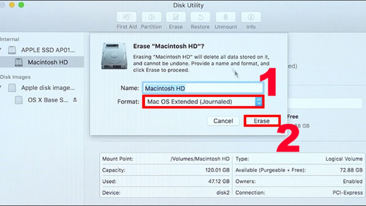 hướng dẫn factory reset mac - bước 4