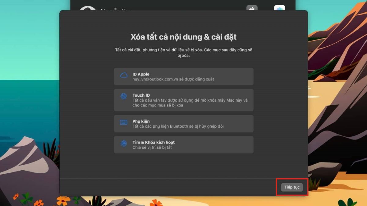 cách Factory reset Mac chi tiết - bước 4