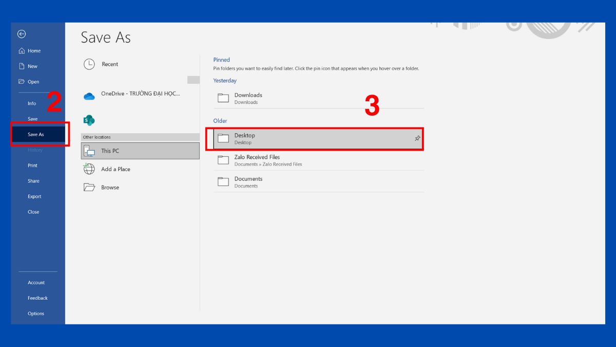 Chuyển file DOCX sang DOC, PDF, XML trên máy tính bước 2