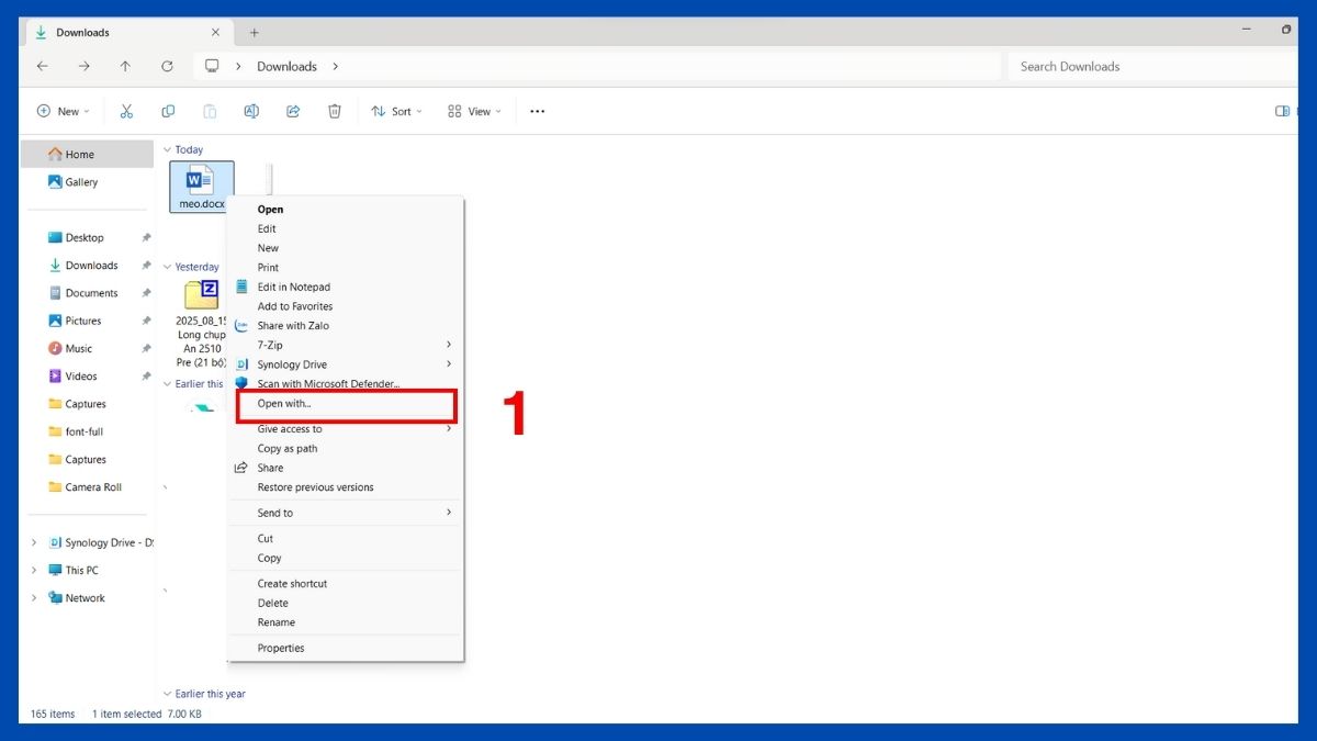 Cách mở file DOCX, DOC trên máy tính bước 1