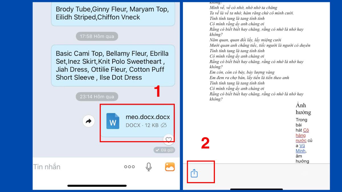 Cách mở file DOCX trên điện thoại bước 1