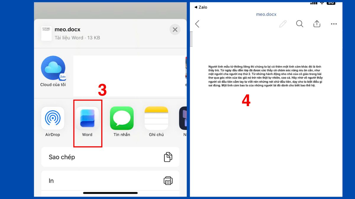 Cách mở file DOCX trên điện thoại bước 3