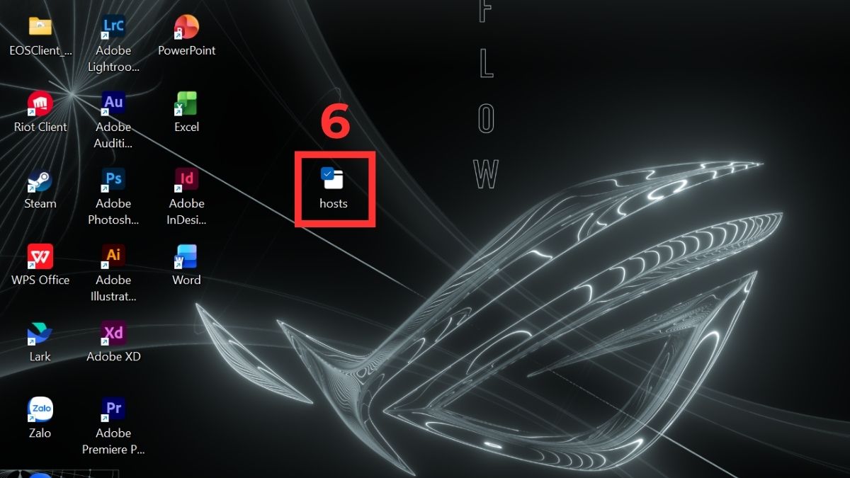 chỉnh sửa file host win 10 bằng cách copy bước 2