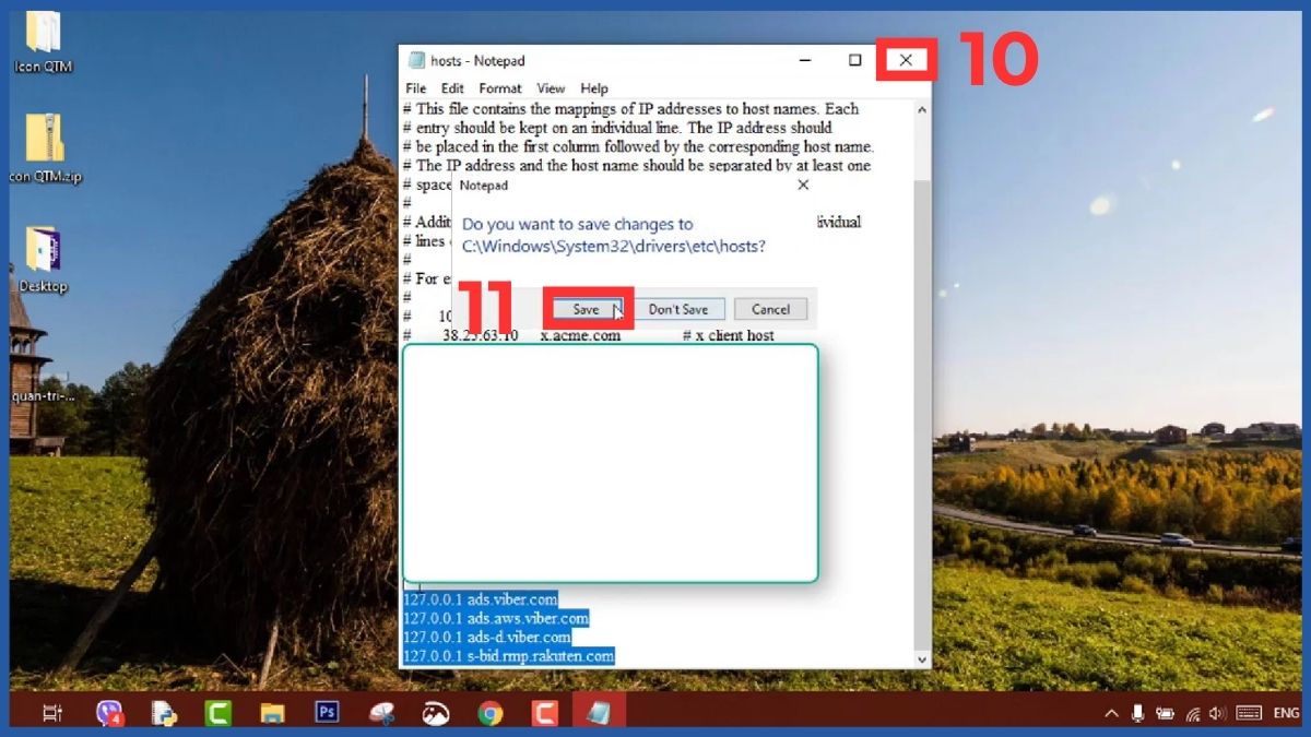 Chỉnh sửa file Hosts Windows 10 với quyền Admin bước 3 tiếp theo
