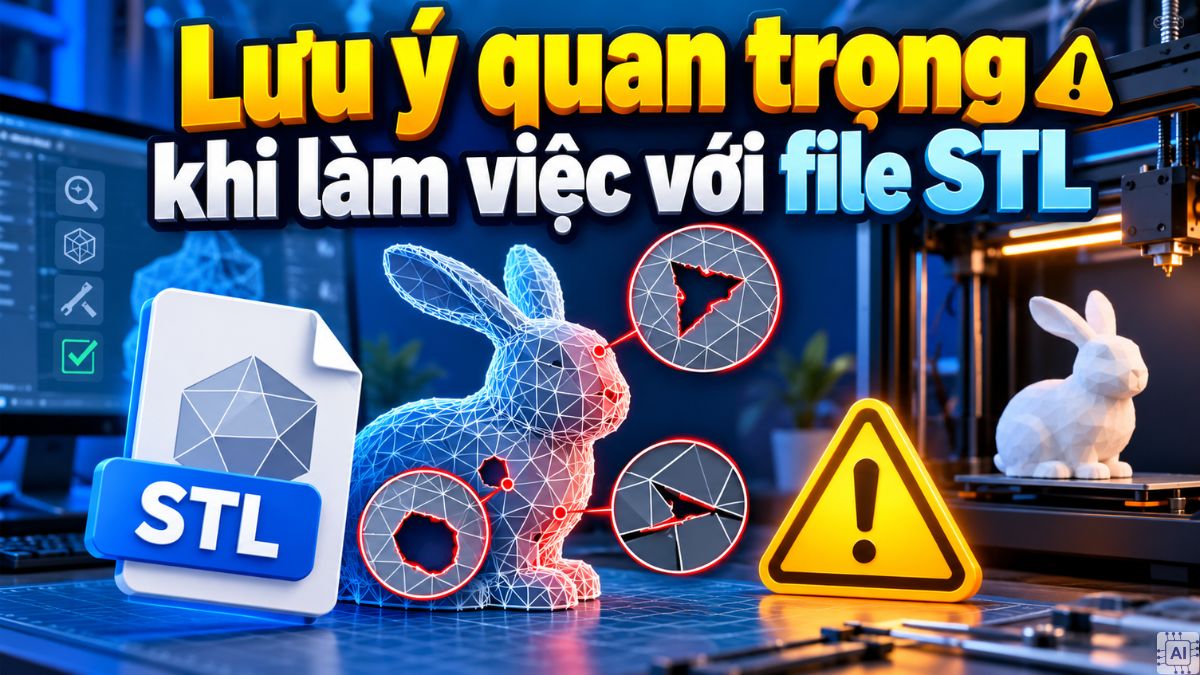 Lưu ý quan trọng khi làm việc với file STL là gì?