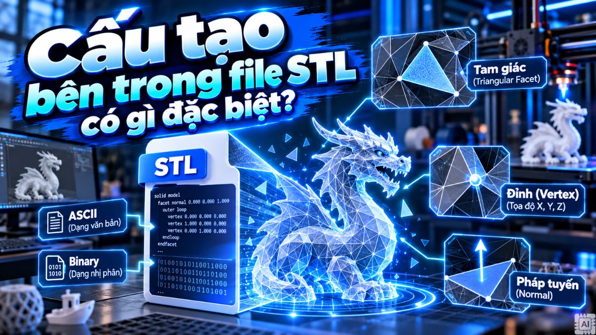 Cấu tạo bên trong file STL có gì đặc biệt?