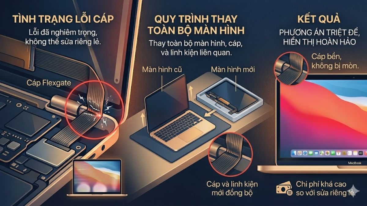 Thay toàn bộ màn hình MacBook