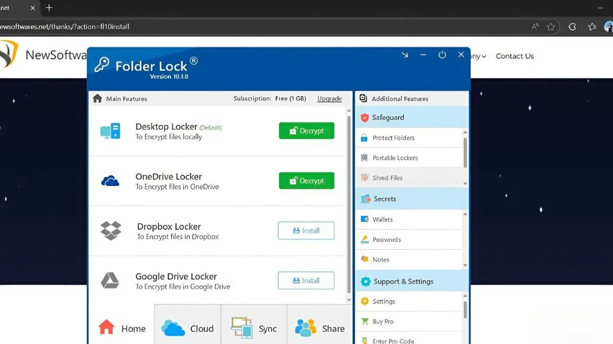 Hướng dẫn cách tải và cài đặt Folder Lock - bước 4