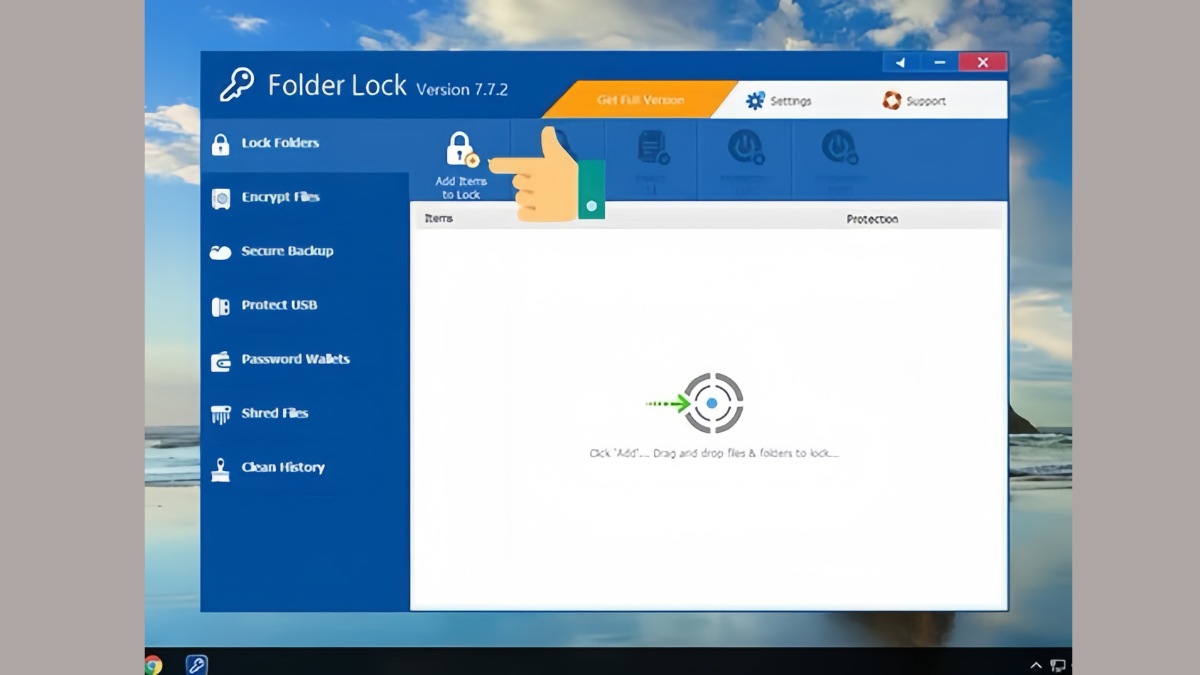 Cách đặt mật khẩu khóa Folder với Folder Lock - bước 2