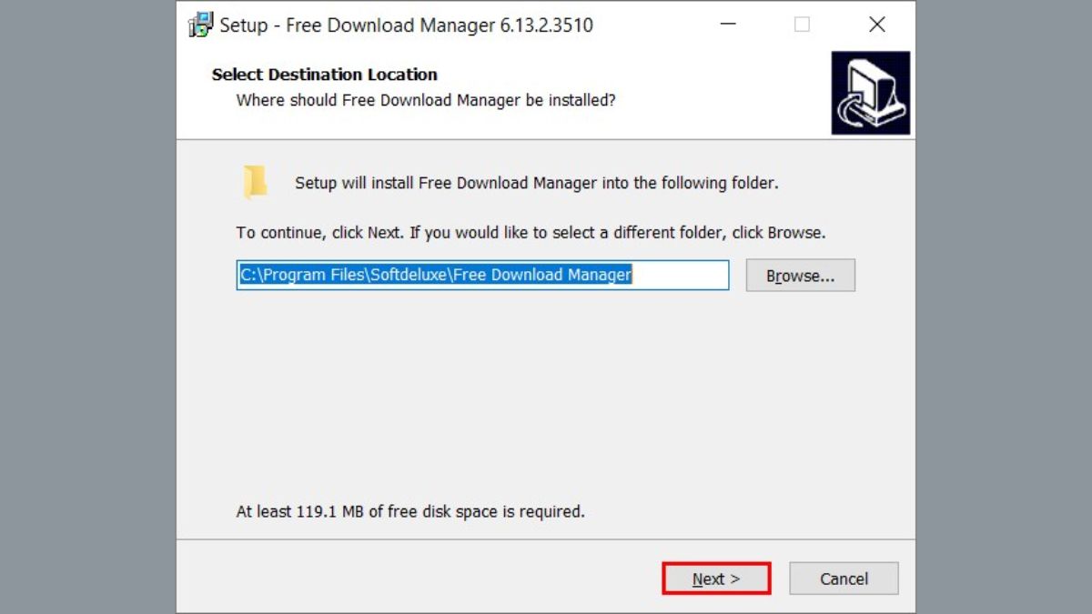 Hướng dẫn tải và cài đặt Free Download Manager - bước 2