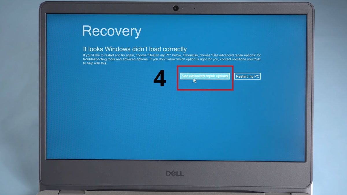 cách sửa lỗi getting windows ready don't turn off your computer bằng sử dụng công cụ starup repair bước 2 cuối cùng