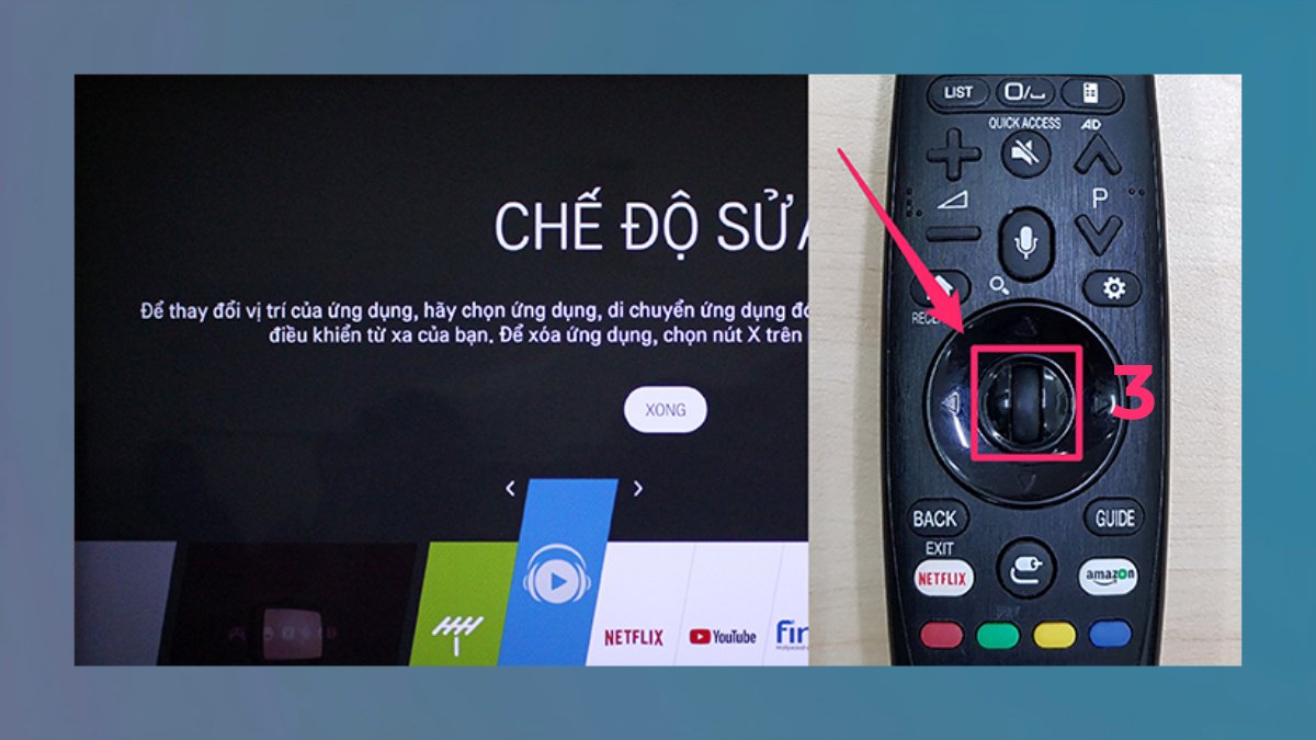 giải phóng bộ nhớ tivi LG bằng xóa bớt ứng dụng bước 2