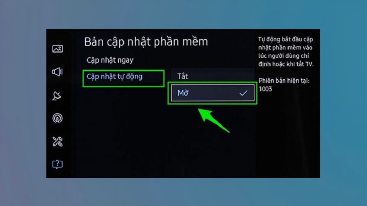 giải phóng bộ nhớ tivi LG bằng cập nhật phần mềm tivi