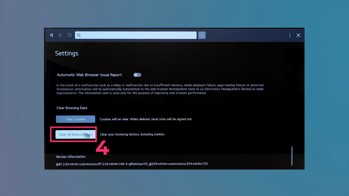 Xóa bộ nhớ đệm ứng dụng bước 4