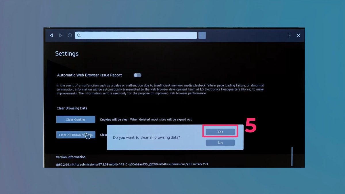 Xóa bộ nhớ đệm ứng dụng bước 5