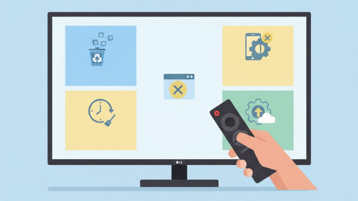 Lưu ý để tránh tình trạng đầy bộ nhớ tivi LG tái diễn