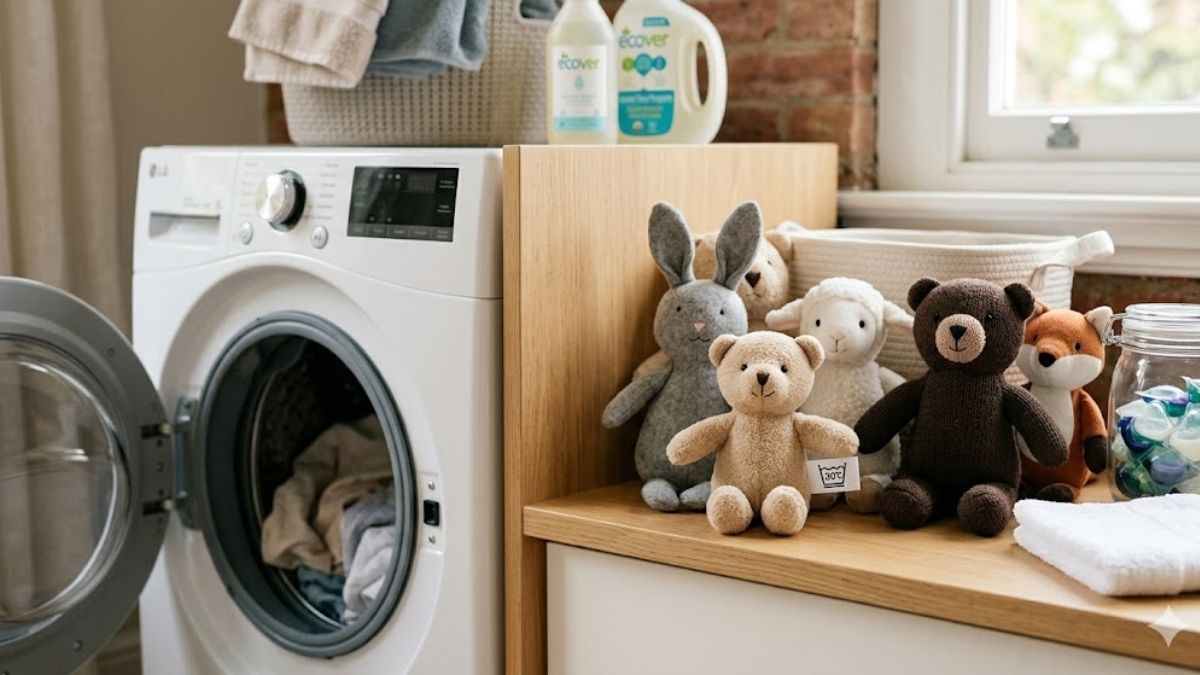 giặt gấu bông bằng máy giặt - loại nào được