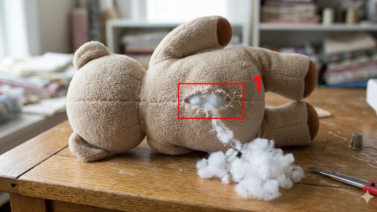 Cách giặt gấu bông bằng máy giặt với thú bông cỡ lớn bước 1