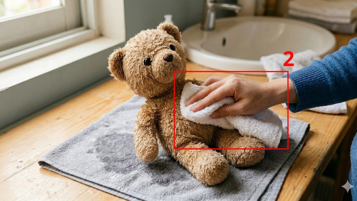 Phơi khô đúng cách bước 2