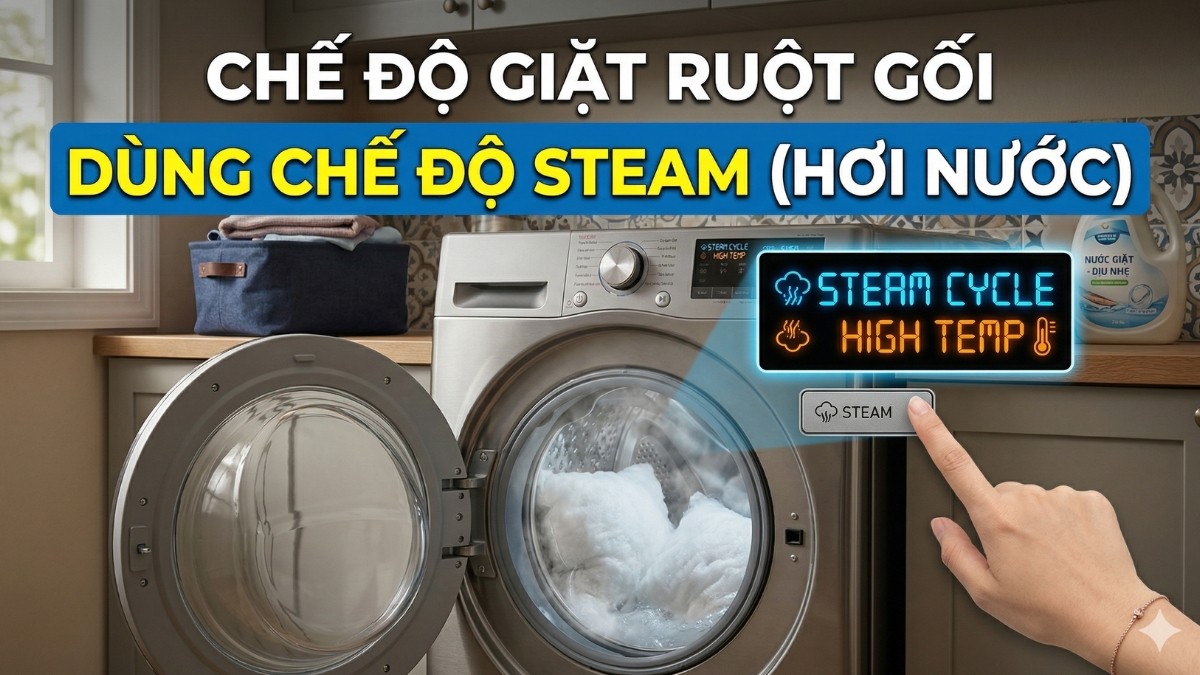 Chế độ Steam / Giặt hơi nước