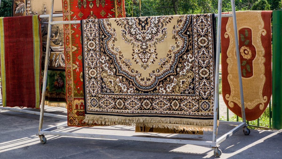 Cách sấy và làm khô sau khi giặt thảm bằng máy giặt bước 3