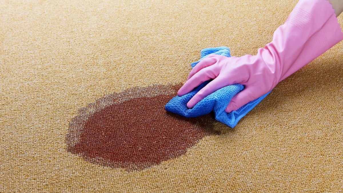 Cách giặt thảm bằng máy giặt đúng cách bước 1