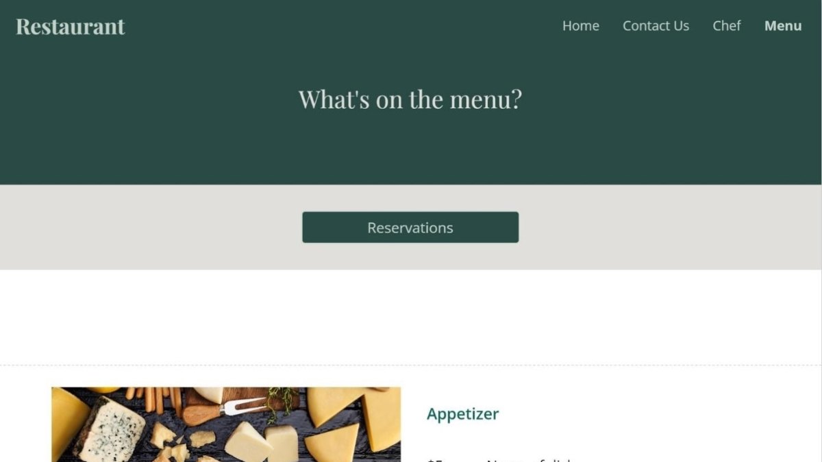 Một số mẫu Google Site