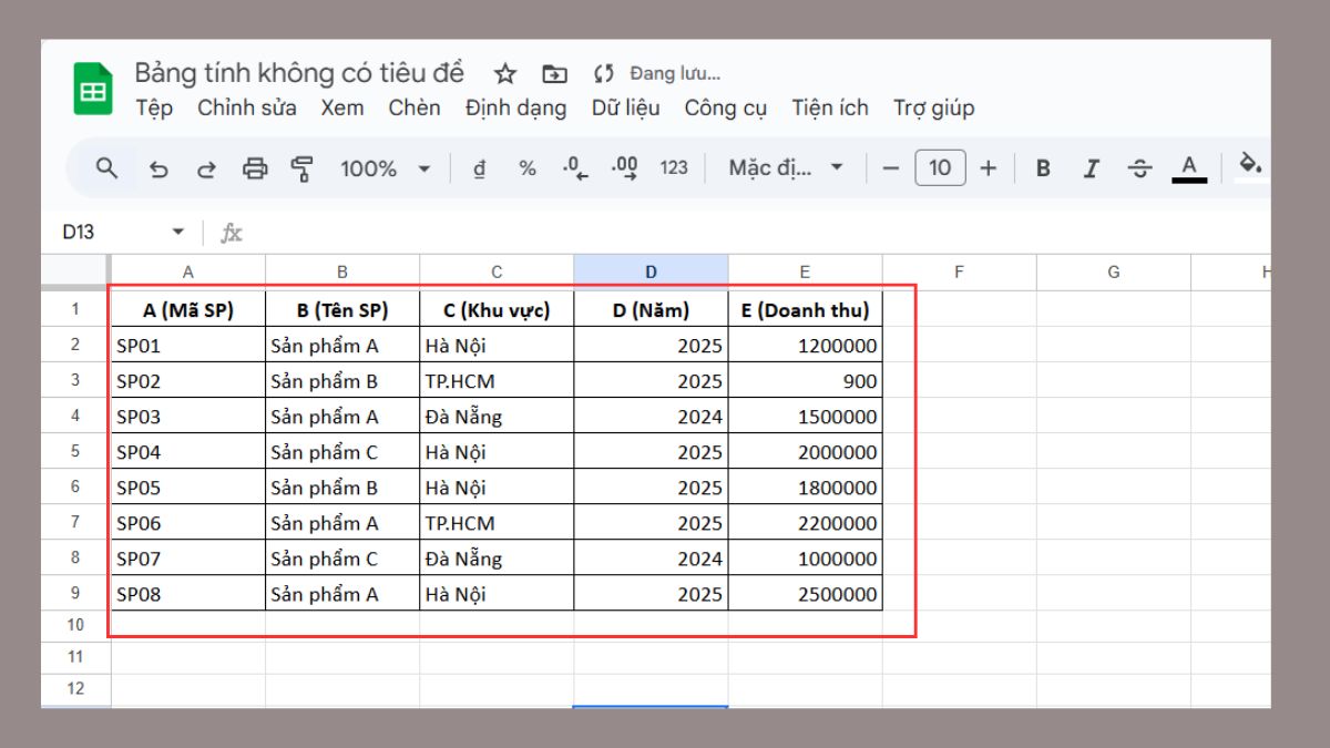 cách dùng hàm COUNTIF trong Google Sheet với hàm vlookup bước 1