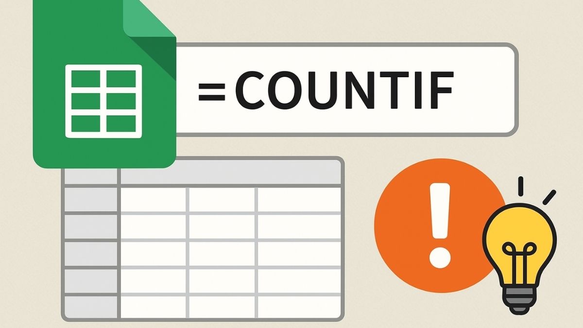 Các lưu ý khi sử dụng hàm COUNTIF trong Google Sheet