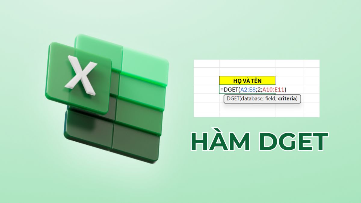 Một số lưu ý khi dùng hàm DGET