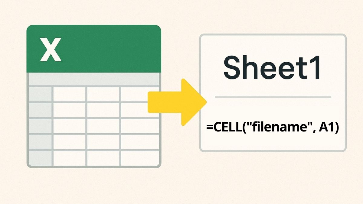 Hàm lấy tên sheet trong Excel là gì?