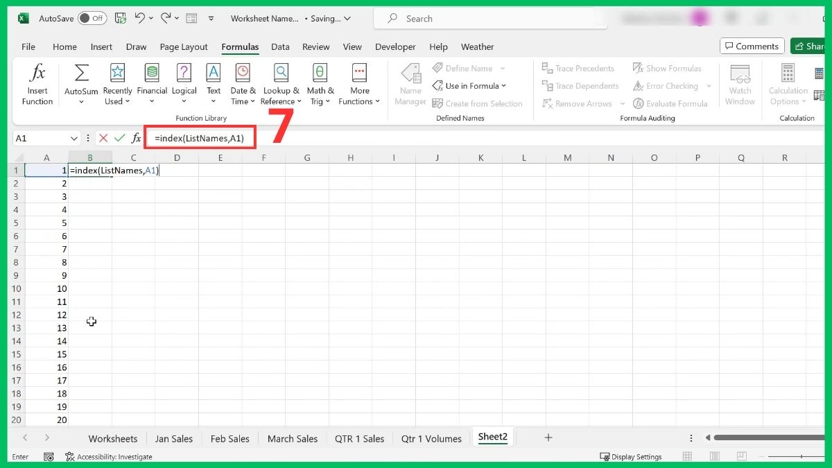 công thức chuẩn hàm lấy tên sheet trong excel dễ dàng bước 3