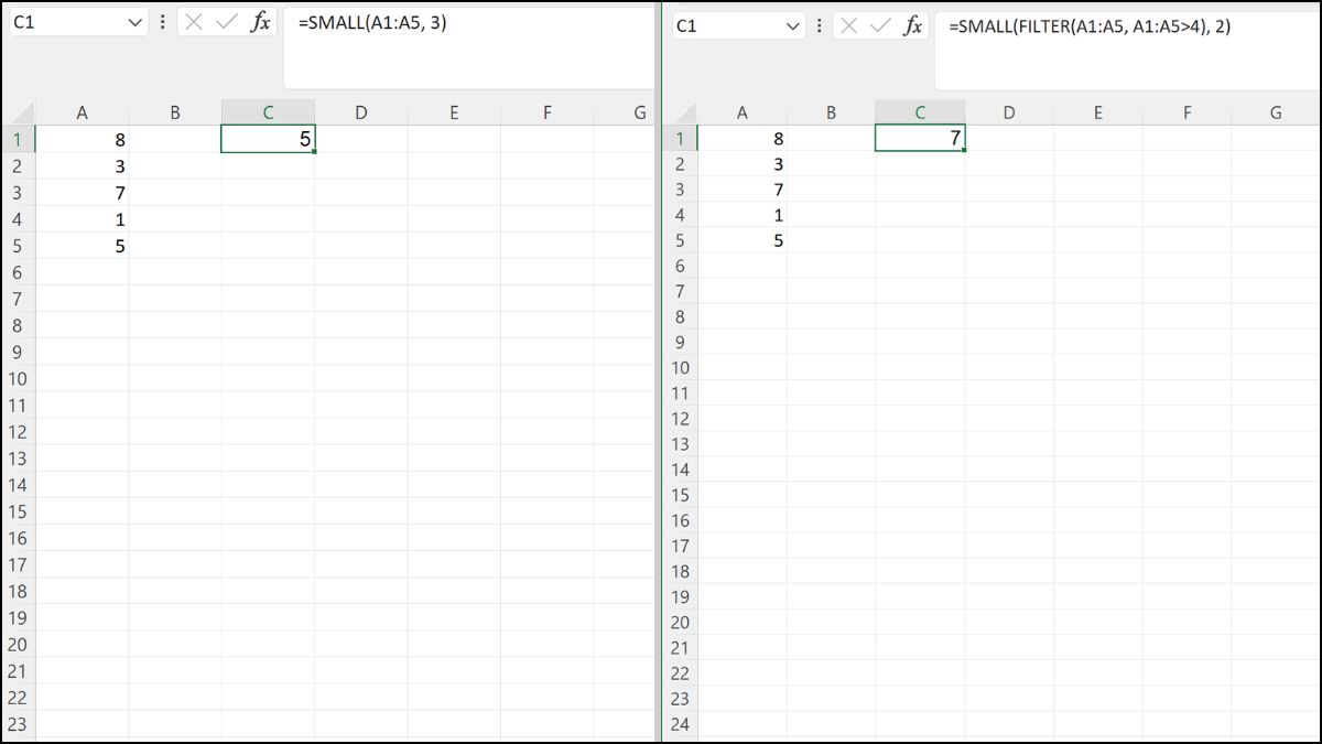 hàm liệt kê trong Excel - 