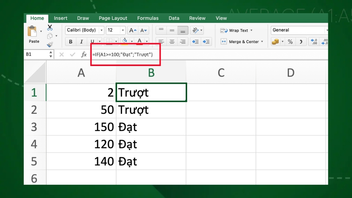 hàm logic trong Excel - hàm if