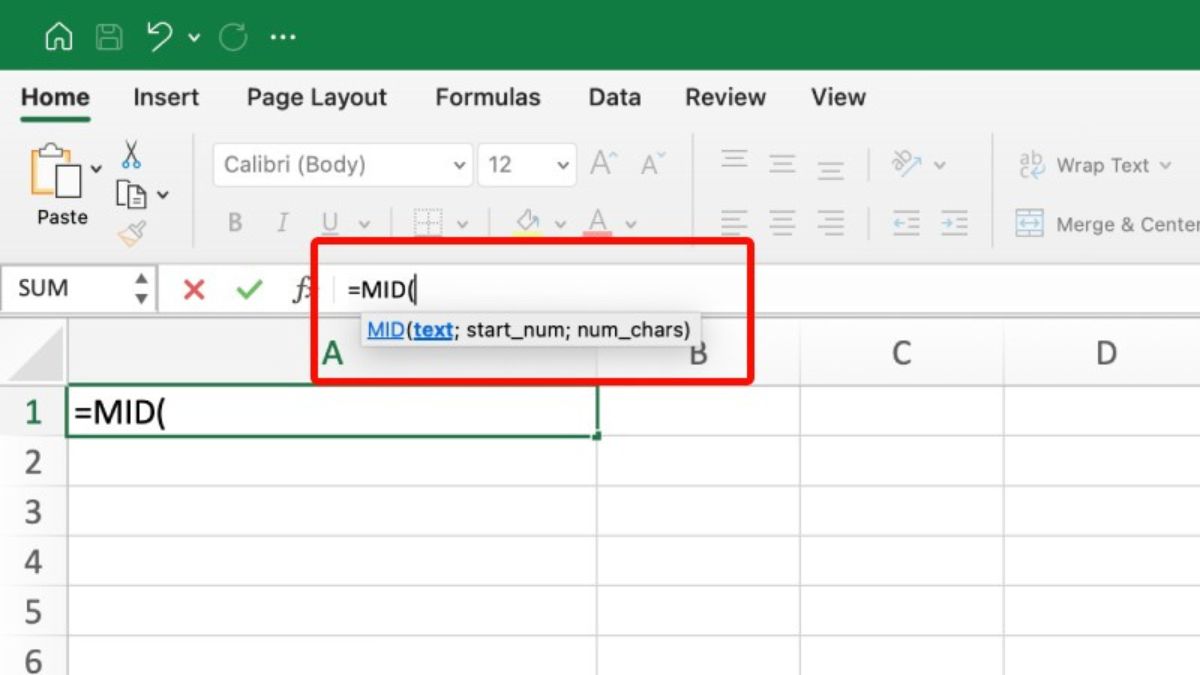 Cú pháp và cách sử dụng hàm MID