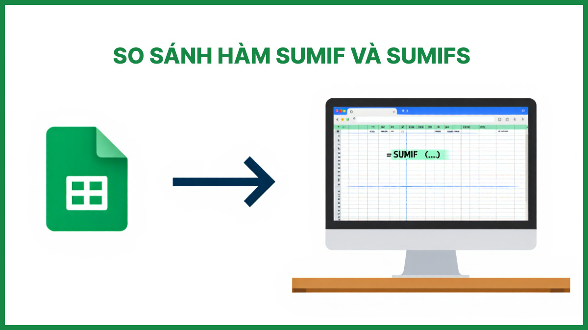 So sánh hàm SUMIF và SUMIFS trong Google Sheet
