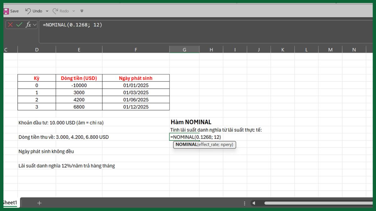 hàm tài chính trong excel hàm nominal