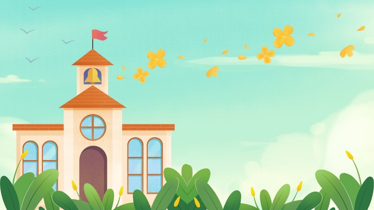 Sử dụng background hình ngôi trường
